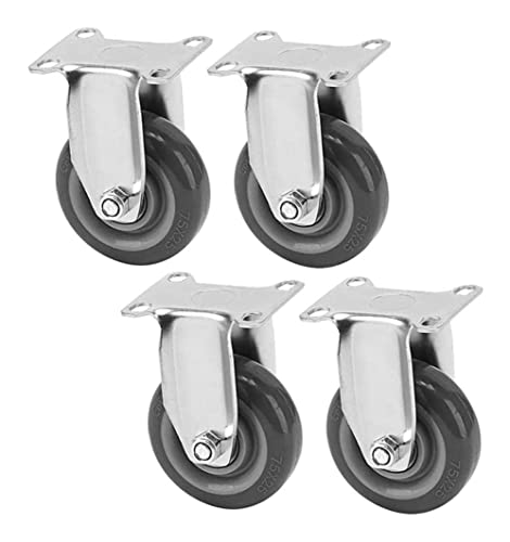 MXXADHPL ATAAY 2 Inch 3 Inch 4 Inch Medium Wheel Anti-Static Caster Universal Wheel Electronic Factory Push Wheel Brake Wheel Castors (Color : Brake Casters, Size : 75mm(3in)) (Orientation