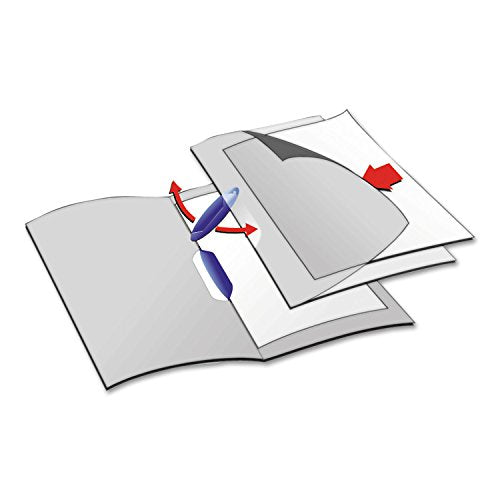 Durable Swingclip Polypropylene Report Cover, Letter Size, Clear/Dark Blue Clip, 25 per Box (226307)