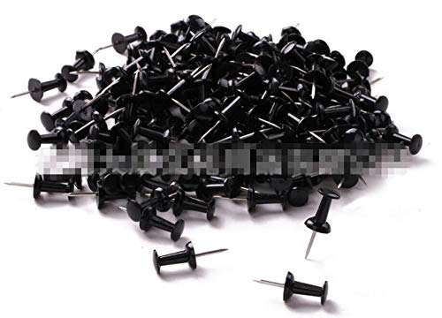 YJIUYUANQ (Black) Push Pins Tacks Thumb Tacks 2000-Count Standard Pins