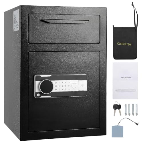 2.5L Electronic Code Lock Deposit Safe with Drop Slot for Business