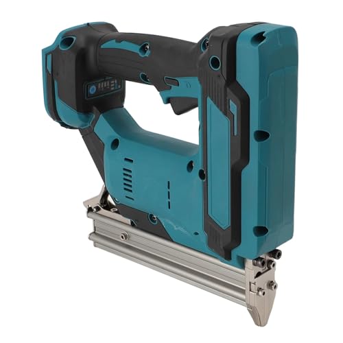 Oil-Free Pneumatic Staple Gun Heavy-Duty Stapler Lithium Battery Powered Nail Gun Cordless Nailer Depth Adjustment Impact Drive Automatic Stapler for BL1850 18V