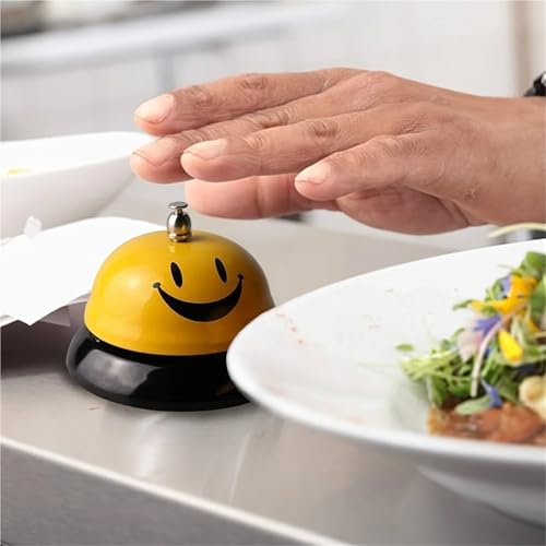 12 Pcs Smiling Call Bells Metal Anti-Rust for Hotel Restaurant Office School