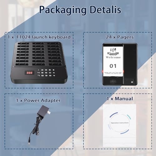 YYCALLING Restaurant Pager,Pagers for Restaurants 24 Guest Pagers