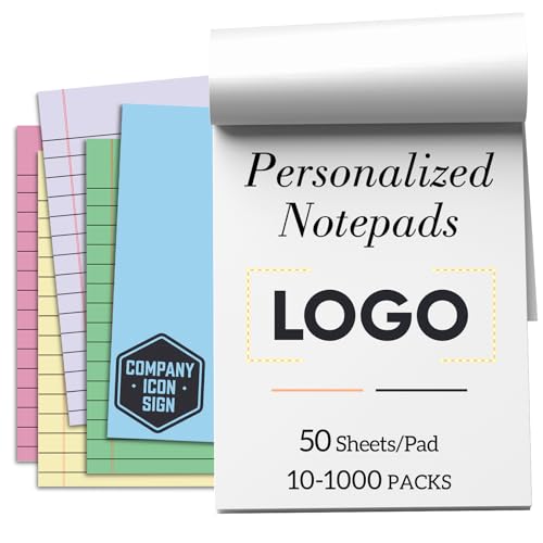 BEXOA EDC 10-1000 Pads Personalized Notepads Bulk, Large 8"x10"