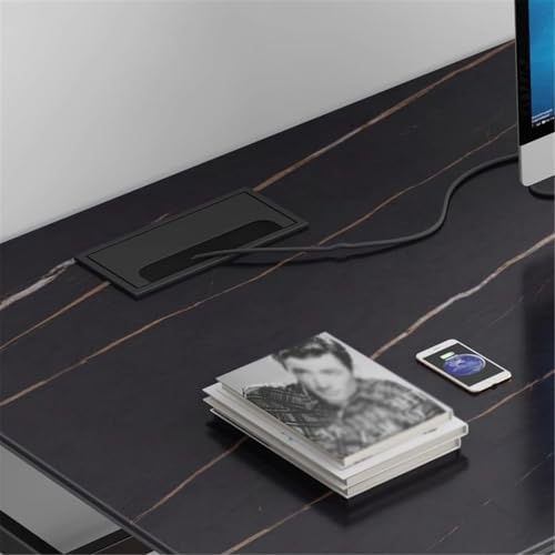 YUHUAWF Writing Desk Computer Desk Workstation, Home Office, Modern Rock Board Writing with Drawers Computer Desks