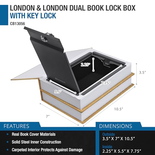 Barska Portable Diversion Dual Book Safe