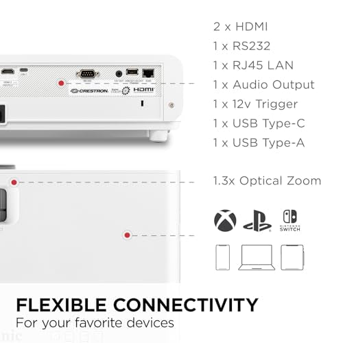 ViewSonic PX749-4K 4K UHD Gaming Projector 4000 Lumens 240Hz Xbox HDR