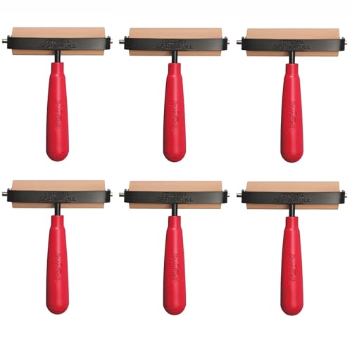 Speedball Deluxe Soft Rubber Brayer, 4-Inch (6-Pack)