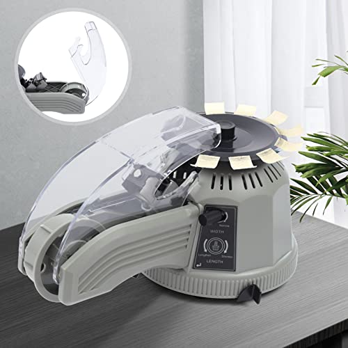 Electric Tape Cutting Dispenser Machine, 25W Automatic Carousel Tape Dispenser, High Precision, One-Touch Start Rotary Tape Cutting Machine Adjustable Tape Dispenser for Schools, Offices