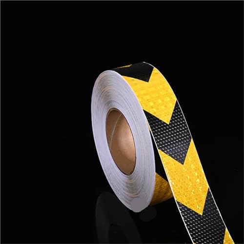 Color-Coding Labels 2/4/6roll*32.8ft 2'' Stickers Reflective Tapes Glass Beads Arrow Waterproof Adhesive Reflect Sticker DIY for Road Signs for Road Instructions(6roll)
