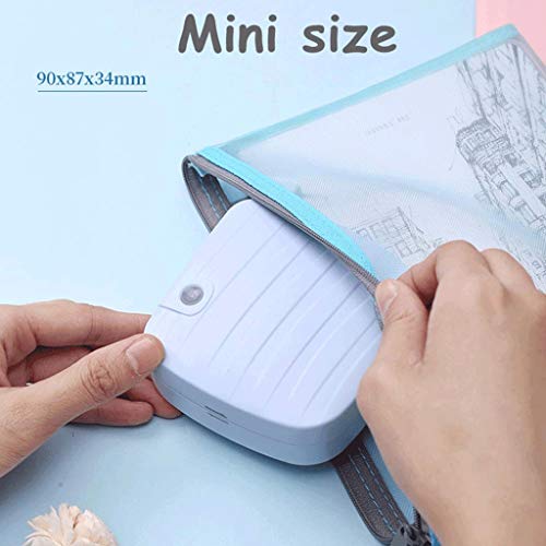 MVUYO Sticky Note Printer, Inkless Thermal Printer, Connection Thermal Sticker Receipt Printer Compatible(Black)