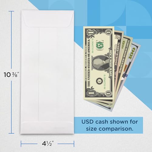 Guardian Cashier Deposit Report Envelopes Self Seal, Pack of 500 Cash Drop Envelopes – Cash Register for Small Businesses – Cashier Register for Retailers & Restaurants – White Envelope (White, 500)