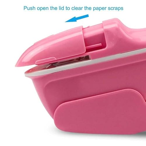 OEKFVCHVZ Hand-held Mini Safety Stapler Without Staples, 7 Sheets of Paper Binding, College Office