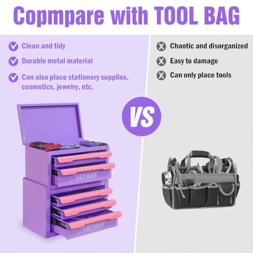 AMZXPLORE 2+3 Layers Stackable Desk Organizer, Steel Storage Box
