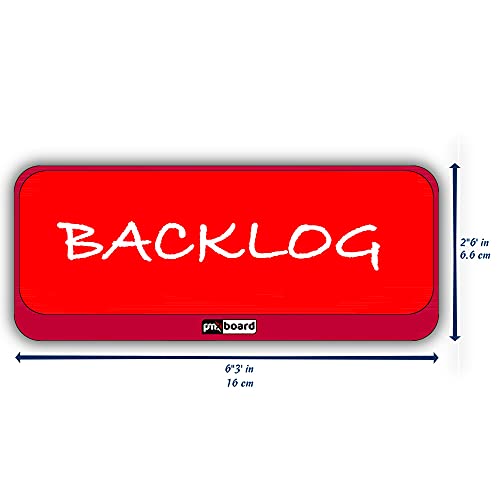 PMXBOARD Magnetic Column Headline Cards – Kanban & Scrum Board Headers for Agile Workflow | Reusable Magnetic Column Labels for Project Boards, Lean Boards & Sprint Planning