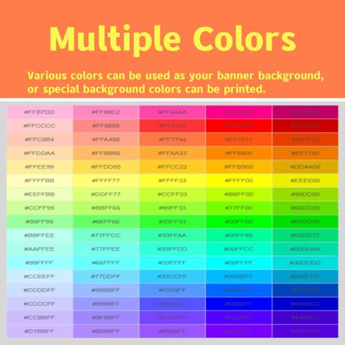 Grdsaw Custom Vinyl Banner, personalized customizable double-sided full color design banners for indoor outdoor Birthday Business Graduation Wedding Event (72''×144'' (6×12 FT))