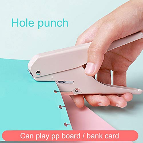 BNISRGLD Hole Puncher Manual Mushroom Shape Punch DIY Paper Cutter T-Type Punching Machine Offices Stationery Tools