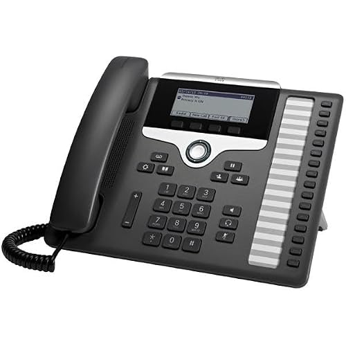Cisco Remanufactured IP Business Phone 7861, 3.5-inch Grayscale Display, Class 1 PoE, Supports 16 Lines, 1-Year Limited Hardware Warranty (CP-7861-K9-RF)