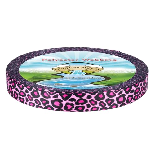 Country Brook Design - Pink Leopard Lite Tape (1 Inch, 50 Yards)