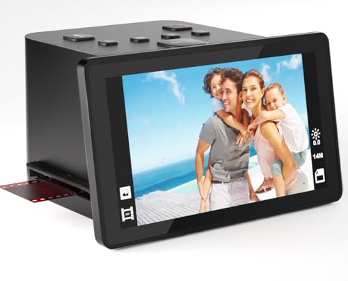 Slide & Negative Film Scanner, Converts 35mm Slides to Digital JPEG Photos
