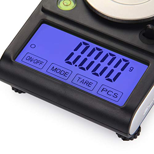 DFEDHF High Precision Digital Pocket Scales Touch Screen 50g X 0.001g Carat Jewelry Gold and Gems Scale, Black-15x9.6x6.4cm