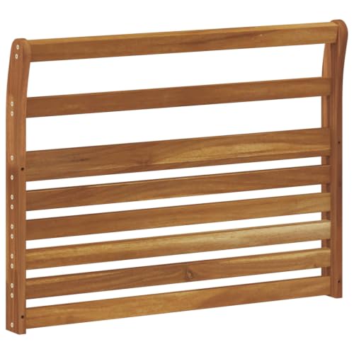 YUOGHRTFE Solid Acacia Wood Armrest 2 Pack Curved Slatted Design