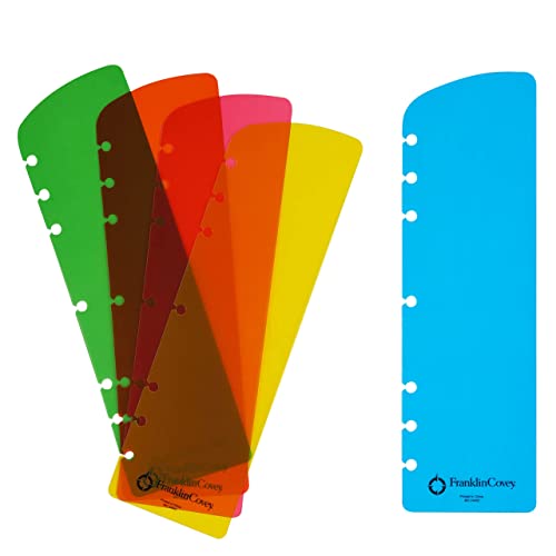 FranklinCovey - Ring-Bound Pagefinder for FranklinCovey Planners | Color Code Day Planners for Quick Reference (Monarch, Multi-Color 5 Pack)