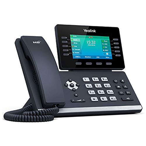 Yealink T54S SIP POE Office Phone Bundle with Power Supply and Microfiber Cloth - Requires VoIP Service, Compatible with Vonage, Ring Central, 8x8, or Cloud Services - #YEA-T54S (T54S Basic Bundle)