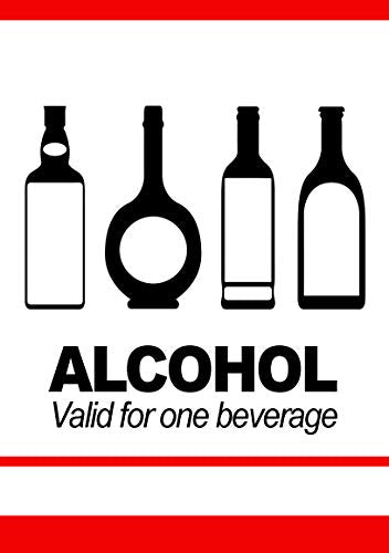 Drink Tickets - Fast & Affordable Alcohol Tickets by MyZone Printing (Red, 1500)