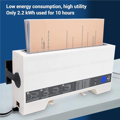 Binding Machine, A4 A5 Paper Binding Machine Ceramic 280 Sheets Capacity Book Binder Business Documents Home Office School Projects(Blue)