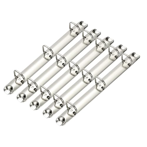A5 ring binder Ring Binder Mechanism 6 Pieces 3 Hole Replacement for DIY Paper Filling(210x26x42mm)