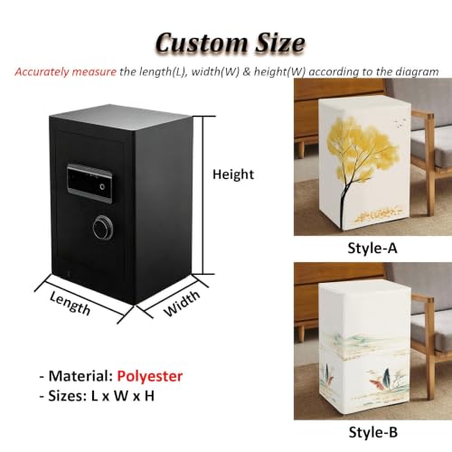 White Invisible Polyester Safe Lock Box Cover Protective