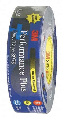 3M 8979N Blue Duct Tape - 48 mm Width x 54.8 m Length - 12.1 mil Thick - 74327 [Price is per ROLL]