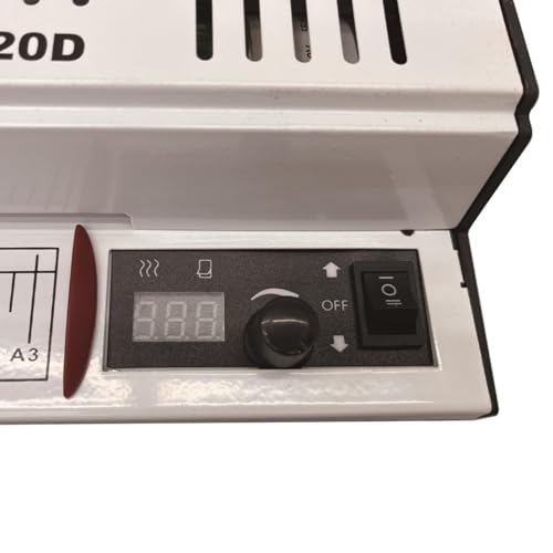 BEILOCKERY 110V 12.6" All Metal Thermal Laminating Machine, 300W 4-Roller Laminator Machine with Cold Mounting Function, Linfrared Radiation Heating