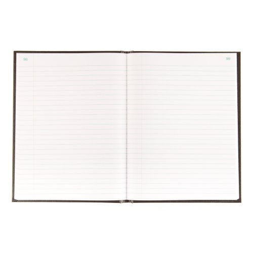 Blueline Record Book, Black, 10.25 x 7.69 inches, 200 Pages (A796.01)