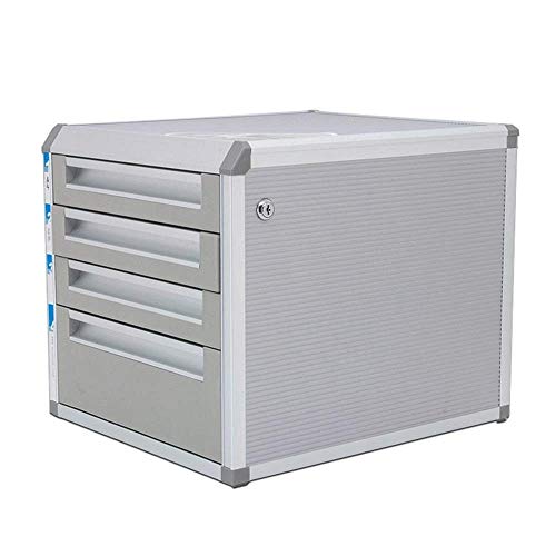 YUQKAI File Manager- Desktop File Cabinet Multi-Layer Drawer Storage Box Password Lockable Data Cabinet Office Supplies Tidy Desk Organiser