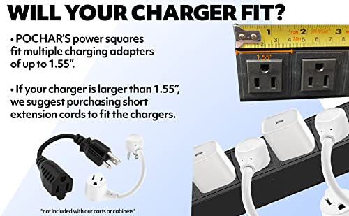 POCHAR 8-Unit Charging Cabinet for Laptops & Tablet Up to 14"