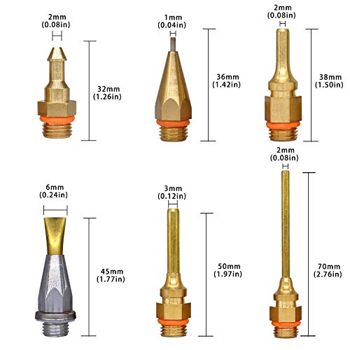 BOSWELL 150W Full Size Hot Glue Gun with 6 Copper Nozzles, Luxury Set