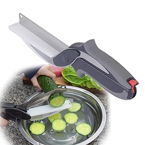 MVUYO Multi-Function Stainless Steel Kitchen Scissors Fruit Vegetable Multifunctional
