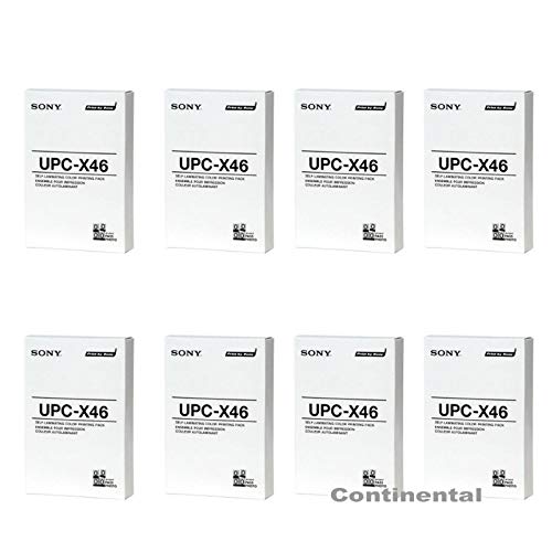 8 Packs DNP UPC-X46 4x6" Self-Laminating Color Printing Pack for the Sony UPX-C100 & UPX-C200 Digital Printing System