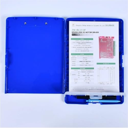 File Organizer 6pcs Clipboard with Storage,A4 Binder Clipboards with Pen Holder,Heavy Duty Plastic Storage with Low Profile Clip,Nursing Folder Side-Opening, for Office Filing Folder