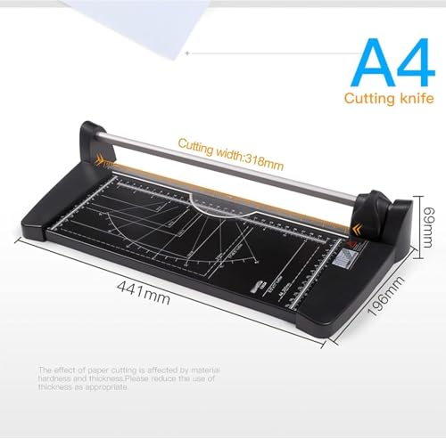 Stackable Paper Trimmer Portable Guillotine Cutter for Scrapbooking with Safety Guard Standard Cutting of Paper, Photos Or Labels A4