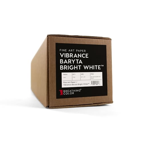 Vibrance Baryta Satin Bright White 320 GSM (17" x 40', Inches)