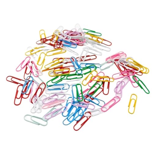 Paper Clips Color Paper Clips 1000/2000PCS Small Office Stationery Document Fasteners