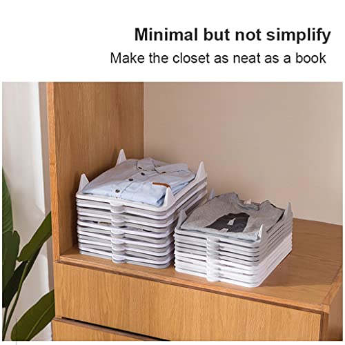 JUSHEI Closet Clothes Folding Board Organizer Shirt Folder Documents Divider T-Shirt Organization System Drawer Organizer(E)