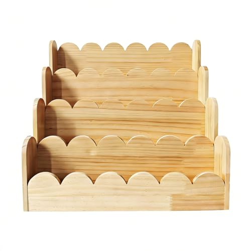 COOLHOOD Natural Wood Book Storage for Bedrooms and Classrooms