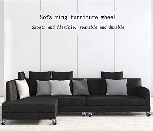 MXXADHPL Office castors Casters 2 Inch Spherical Nylon Sofa Furniture Caster 50mm Dia Swivel Castor Wheels Fixed Plate Casters Wheel
