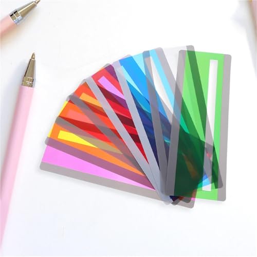 Dyslexia Reading Tools 32pcs Reading Guide Strips Colored Bookmarks Easy Use Any Page Improves Comprehension Retention Saves Time Bookmark Strip