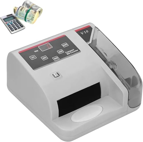 Acivirdde Portable Mini Money Counter, Currency Bill Detection & Counterfeit Detection, for Foreign Banknotes, Accurate Financial Equipment