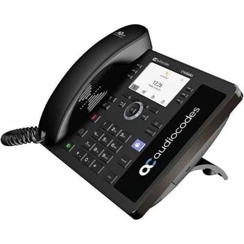 AudioCodes - TEAMS-C435HD-R - AudioCodes C435HD IP Phone - Corded - Corded - Wall Mountable, Desktop - Black - VoIP -